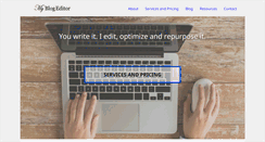 Desktop Screenshot of myblogeditor.com